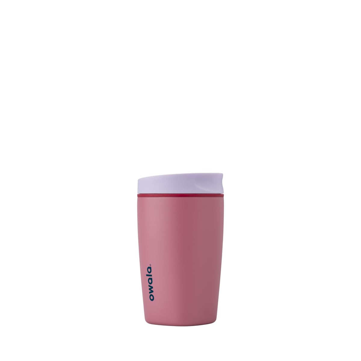 Owala SmoothSip Slider Insulated Stainless Steel Coffee Tumbler, Reusable Iced Coffee Cup, Hot Coffee Travel Mug, BPA Free 20 oz, Pucker Up