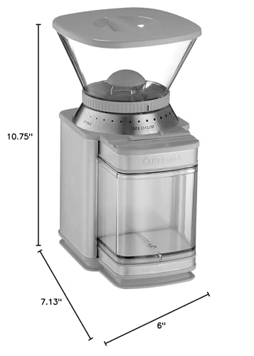 Cuisinart Coffee Grinder, Electric One-Touch Automatic Burr Coffee Grinder with 18-Position Grind Selector, Cup Size Selector for 4 – 18 Cups, DBM-8P1, Black Stainless