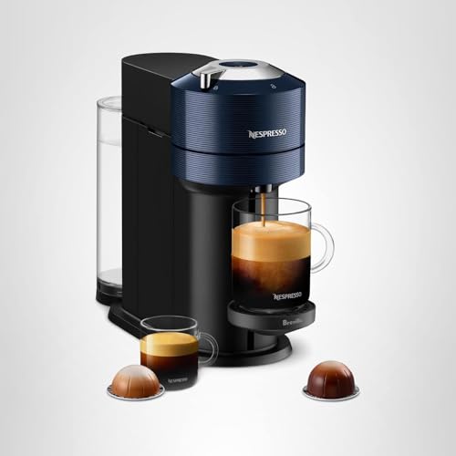 Nespresso Vertuo Next Coffee and Espresso Maker by Breville, with Aeroccino Milk Frother, Light Grey