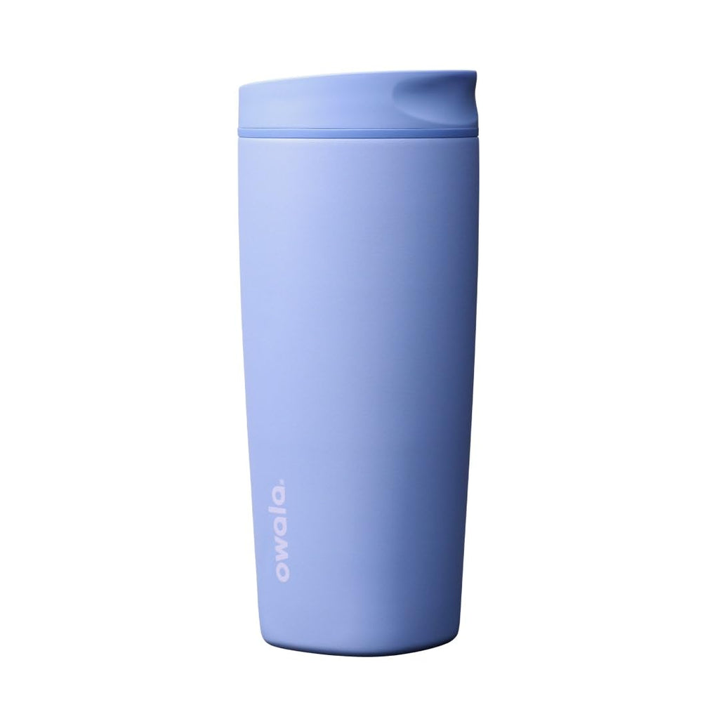 Owala SmoothSip Slider Insulated Stainless Steel Coffee Tumbler, Reusable Iced Coffee Cup, Hot Coffee Travel Mug, BPA Free 20 oz, Pucker Up