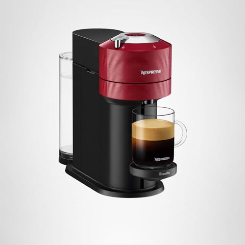Nespresso Vertuo Next Coffee and Espresso Maker by Breville, with Aeroccino Milk Frother, Light Grey