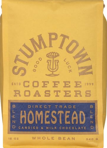 Stumptown Coffee Roasters, Medium Roast Whole Bean Coffee, 100% Arabica Coffee - Hair Bender 12 Ounce Bag with Flavor Notes of Citrus and Dark Chocolate