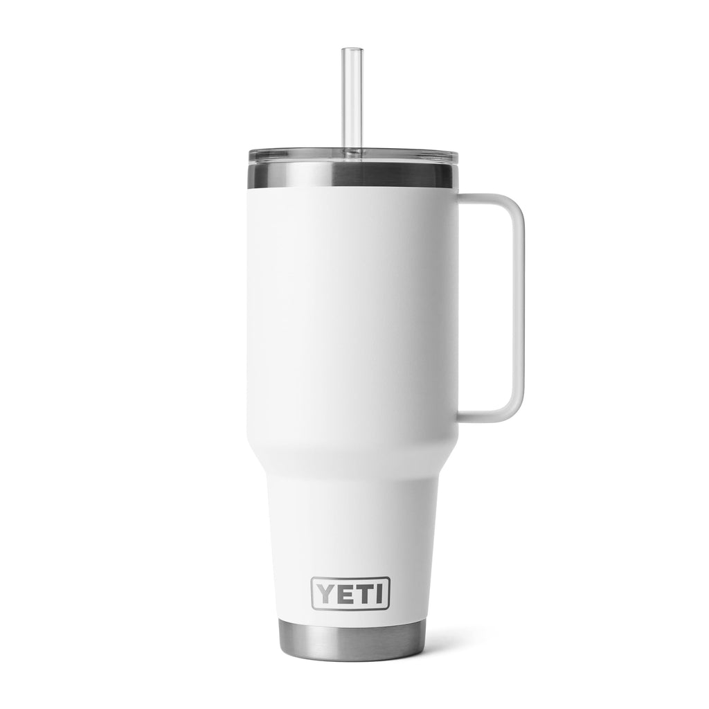YETI Rambler 35 oz Tumbler with Handle and Straw Lid, Travel Mug Water Tumbler, Vacuum Insulated Cup with Handle, Stainless Steel, Moon Dust - Textured