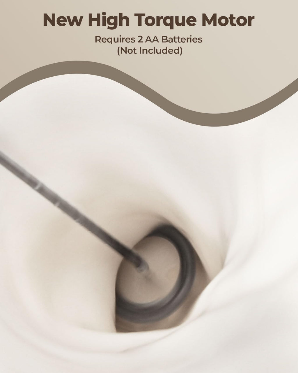 SIMPLETASTE Milk Frother Handheld Electric Foam Maker, Drink Mixer with Stainless Steel Whisk for Cappuccino, Bulletproof Coffee, Latte, Gray, with Stand, Battery Operated