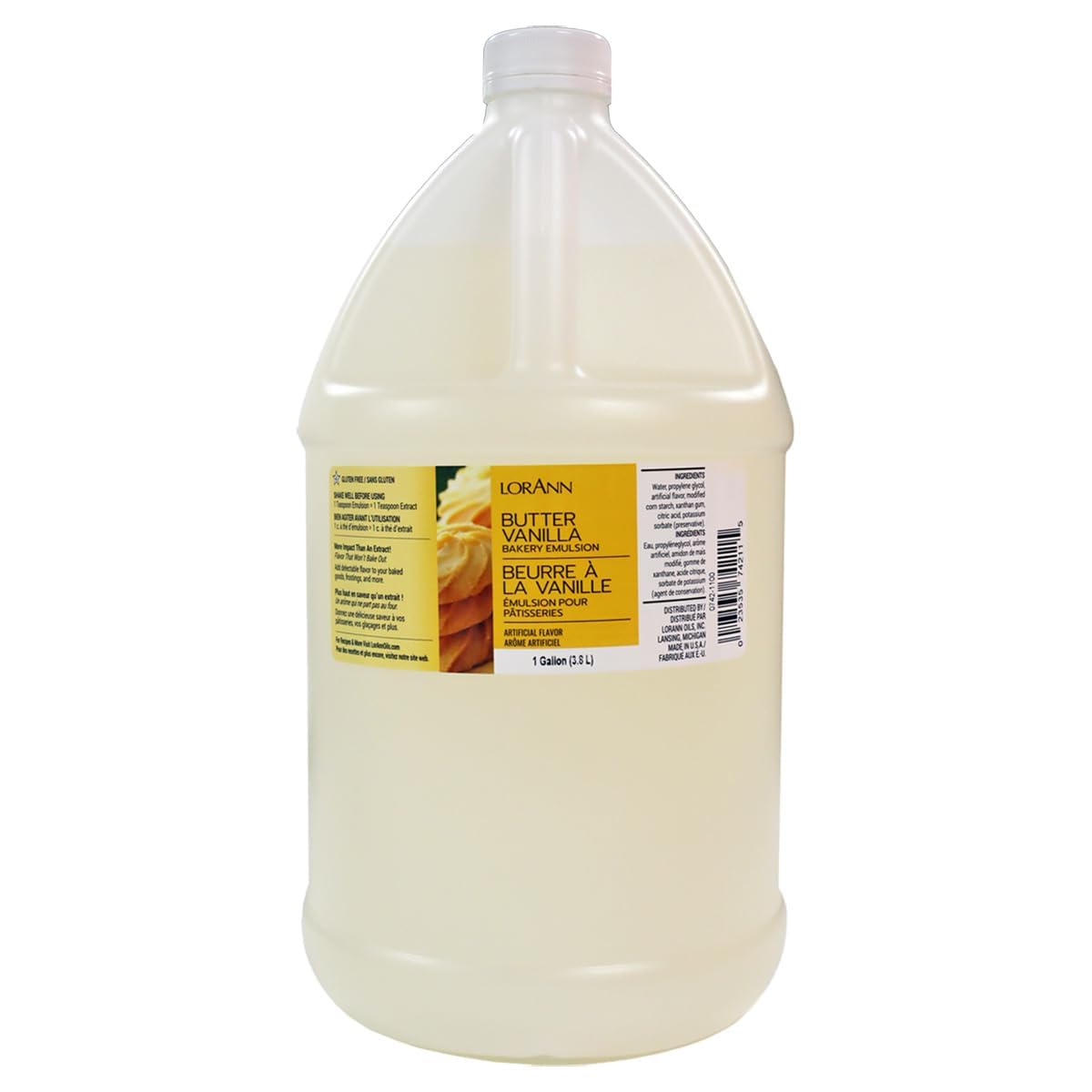 LorAnn Oils Coffee Bakery Emulsion: True Essence, Ideal for Boosting Fruit Tones in Cakes, Cookies & Desserts, Gluten-Free, Keto-Friendly, Extract Substitute Essential for Your Kitchen, 4 Oz
