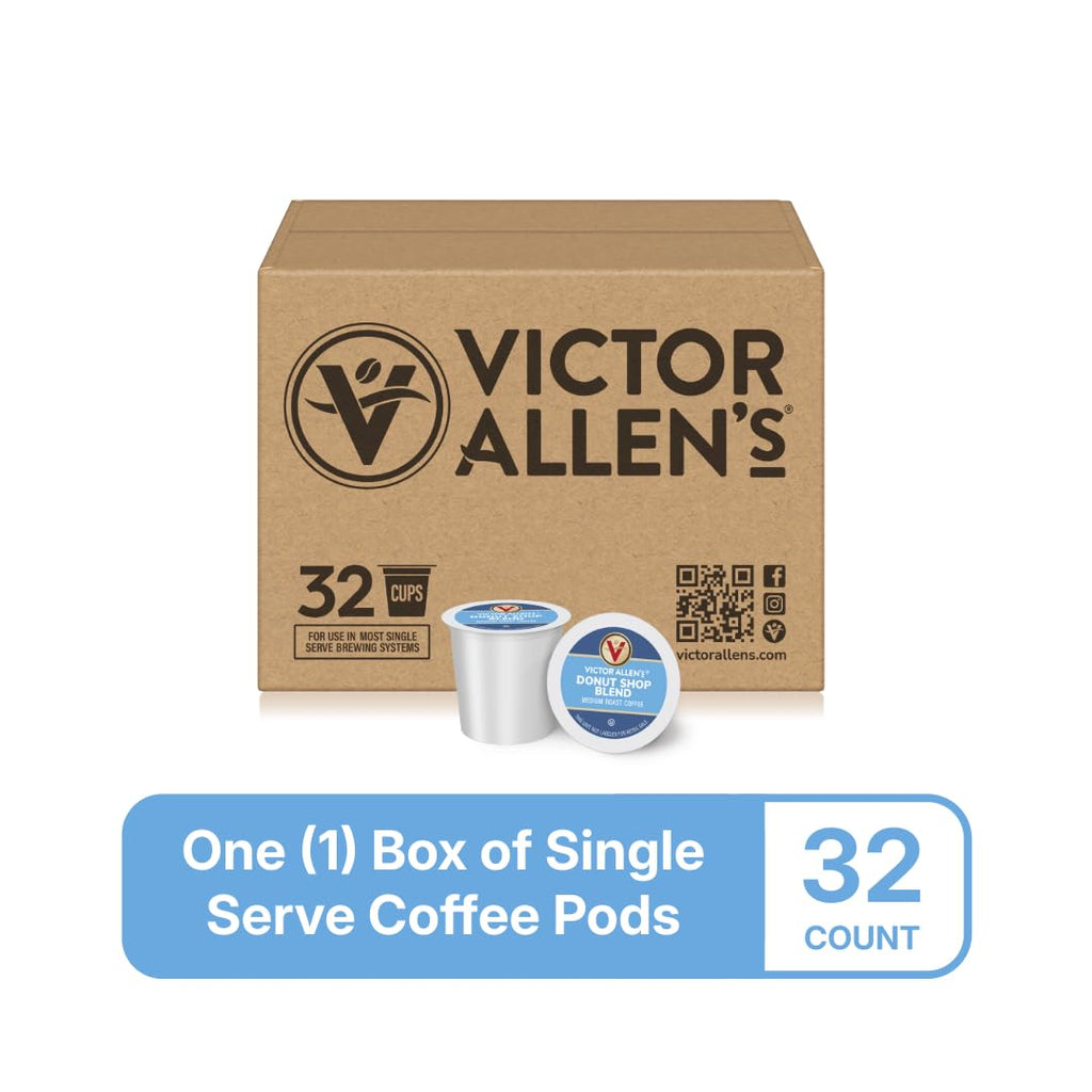 Victor Allen's Coffee Variety Pack (Morning Blend, 100% Colombian, Donut Shop Blend, French Roast), 42 Count, Single Serve Coffee Pods for Keurig K-Cup Brewers