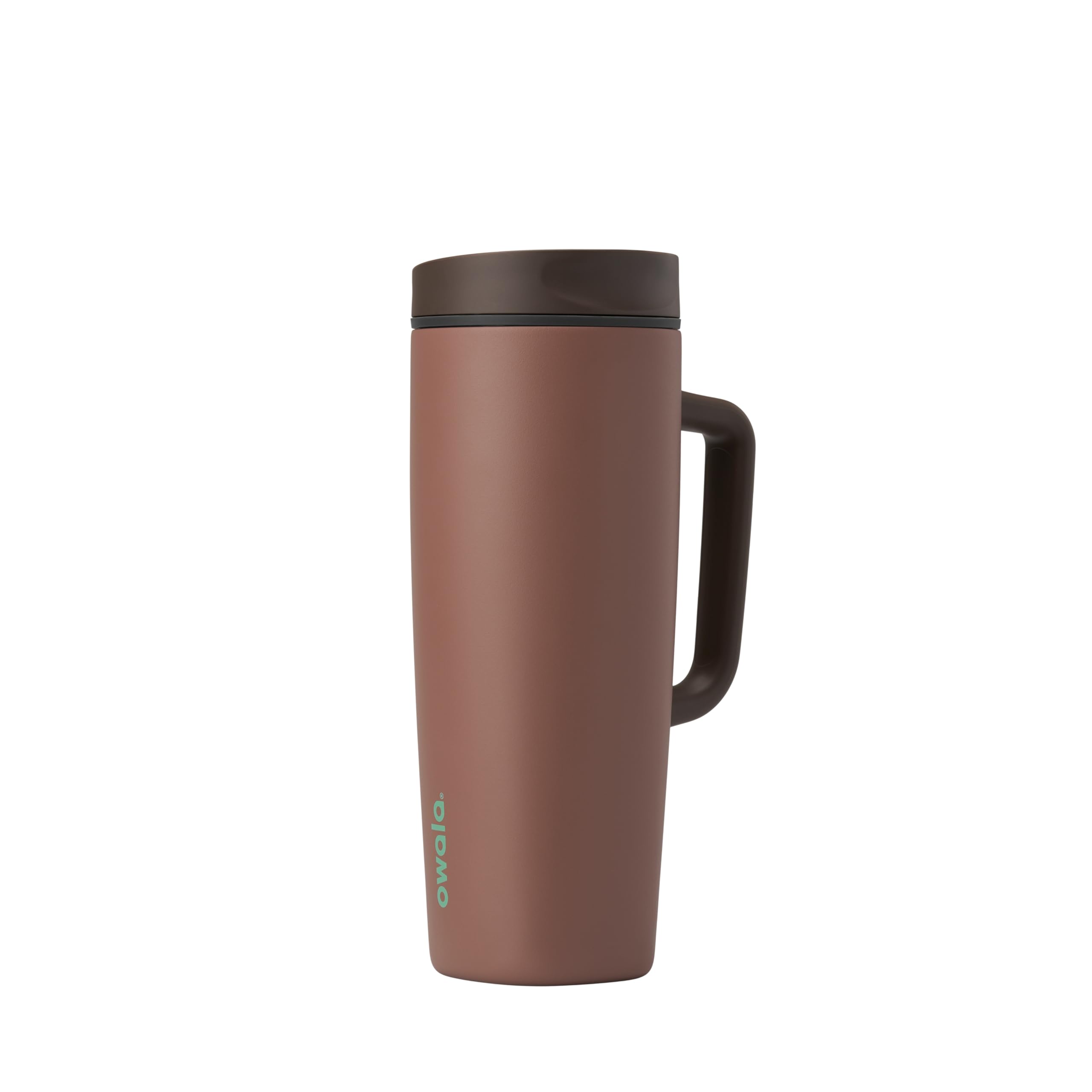 Owala SmoothSip Slider Insulated Stainless Steel Coffee Tumbler, Reusable Iced Coffee Cup, Hot Coffee Travel Mug, BPA Free 20 oz, Pucker Up
