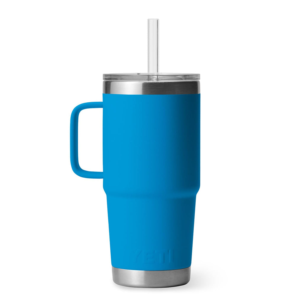 YETI Rambler 35 oz Tumbler with Handle and Straw Lid, Travel Mug Water Tumbler, Vacuum Insulated Cup with Handle, Stainless Steel, Moon Dust - Textured