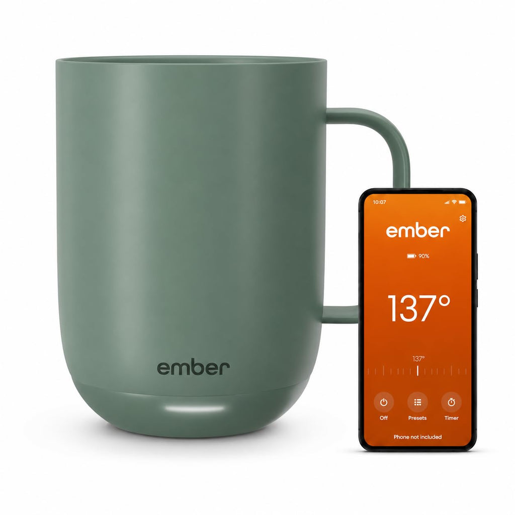 Ember Temperature Control Smart Mug 2, 14 Oz, App-Controlled Heated Coffee Mug with 80 Min Battery Life and Improved Design, Black