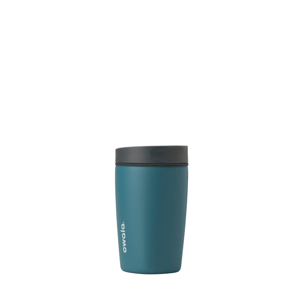 Owala SmoothSip Slider Insulated Stainless Steel Coffee Tumbler, Reusable Iced Coffee Cup, Hot Coffee Travel Mug, BPA Free 20 oz, Pucker Up