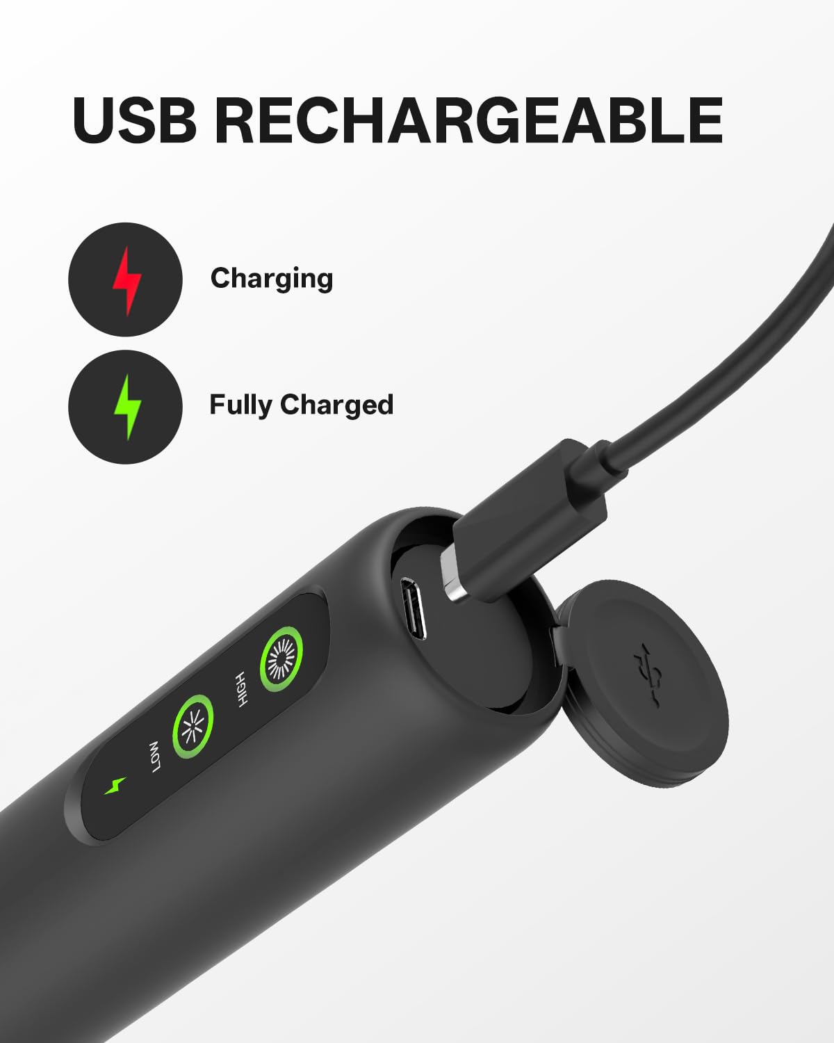 CIRCLE JOY Rechargeable Milk Frother Hanheld, Dual Coil Whisk Head Electric Coffee Frother, Portable Hand Frother Wand Drink Mixer for Matcha Lattes Cappuccino, Kitchen Gifts, Black