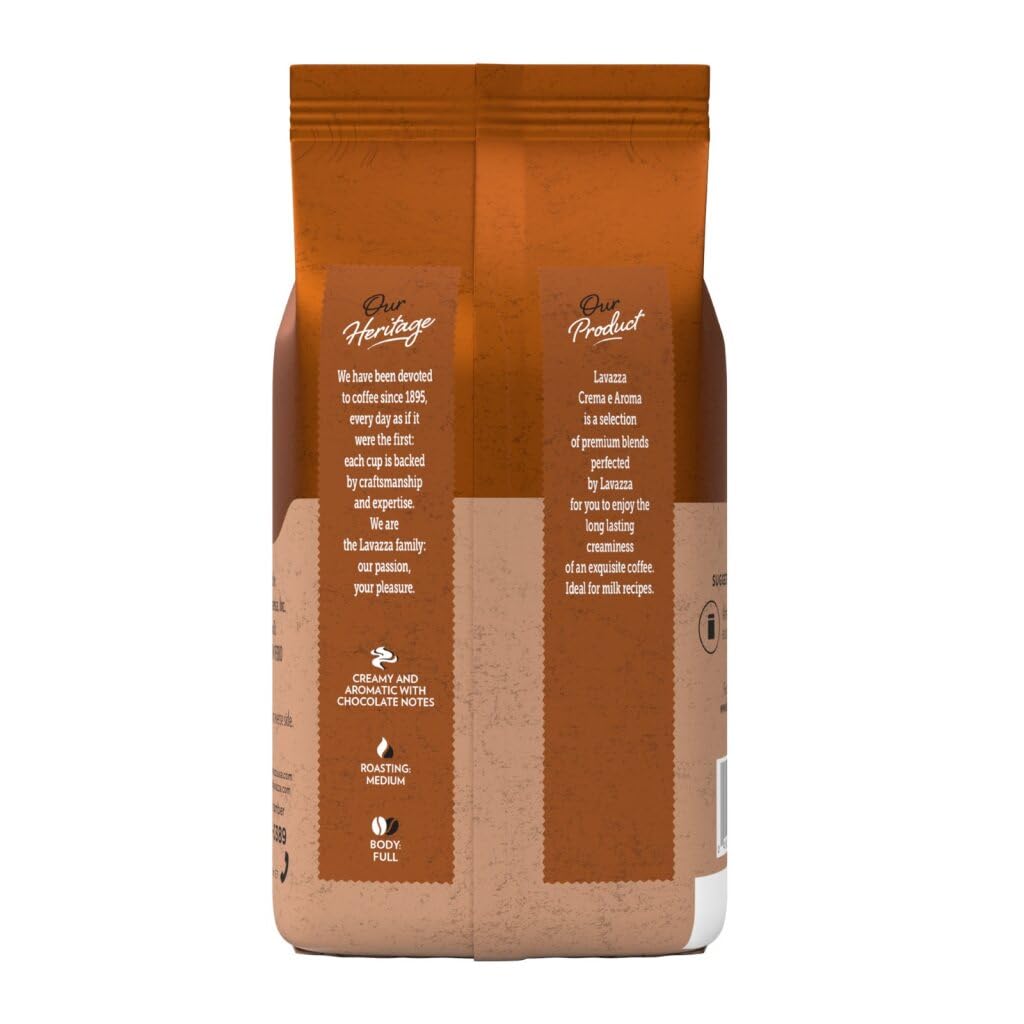 Lavazza Espresso Whole Bean Coffee, Medium Roast, 100% Arabica, 2.2 lb Bag (Pack of 1)