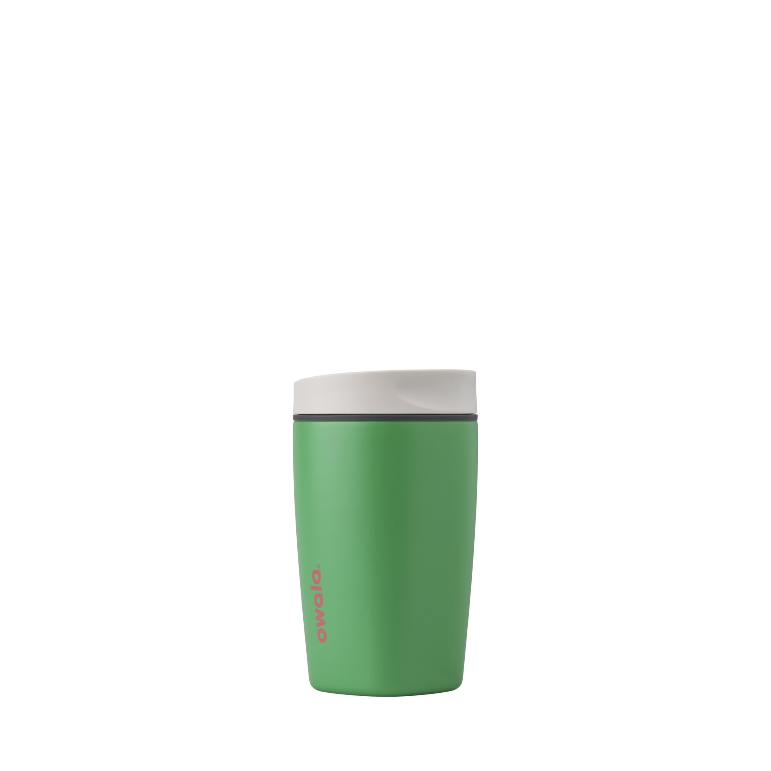 Owala SmoothSip Slider Insulated Stainless Steel Coffee Tumbler, Reusable Iced Coffee Cup, Hot Coffee Travel Mug, BPA Free 20 oz, Pucker Up