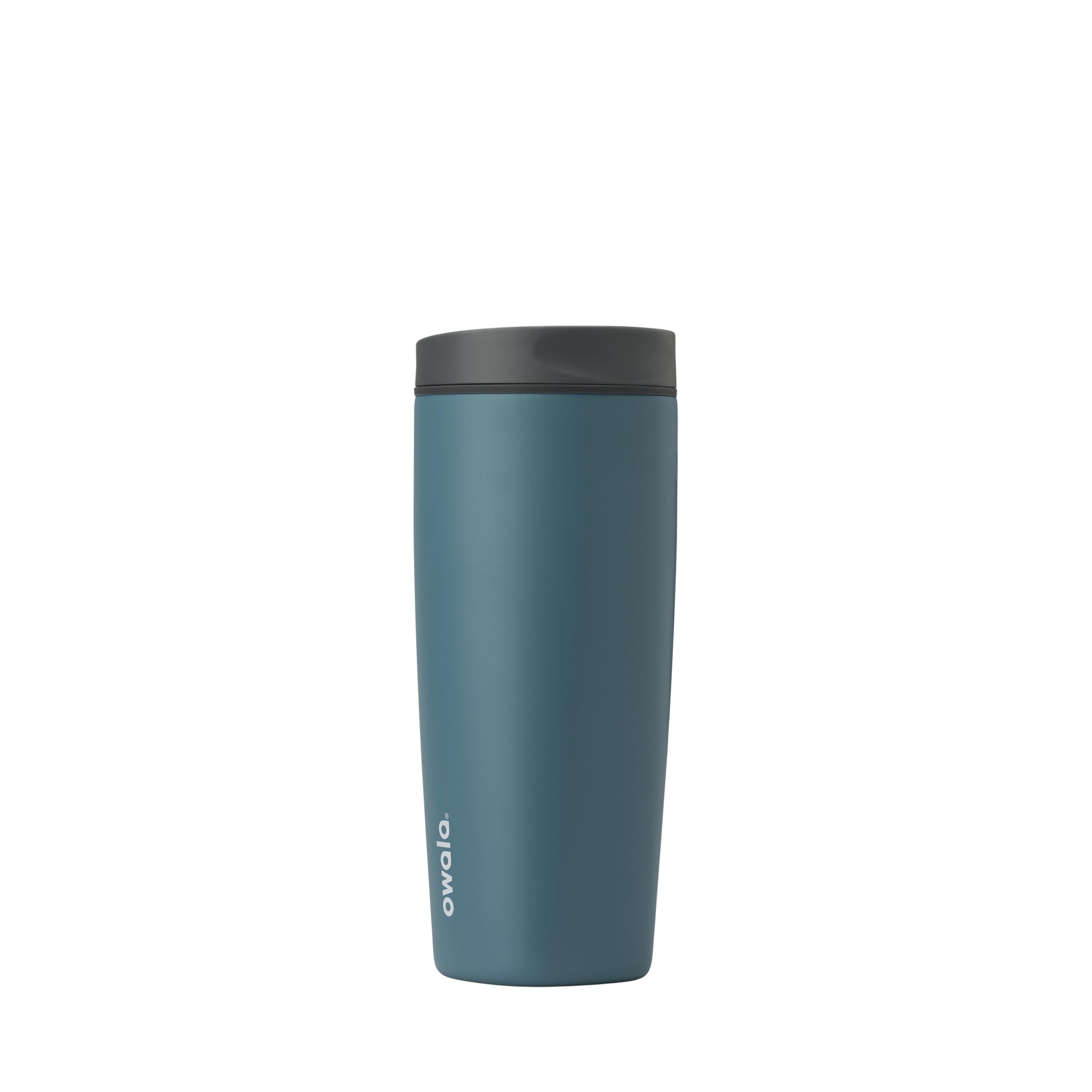 Owala SmoothSip Slider Insulated Stainless Steel Coffee Tumbler, Reusable Iced Coffee Cup, Hot Coffee Travel Mug, BPA Free 20 oz, Pucker Up