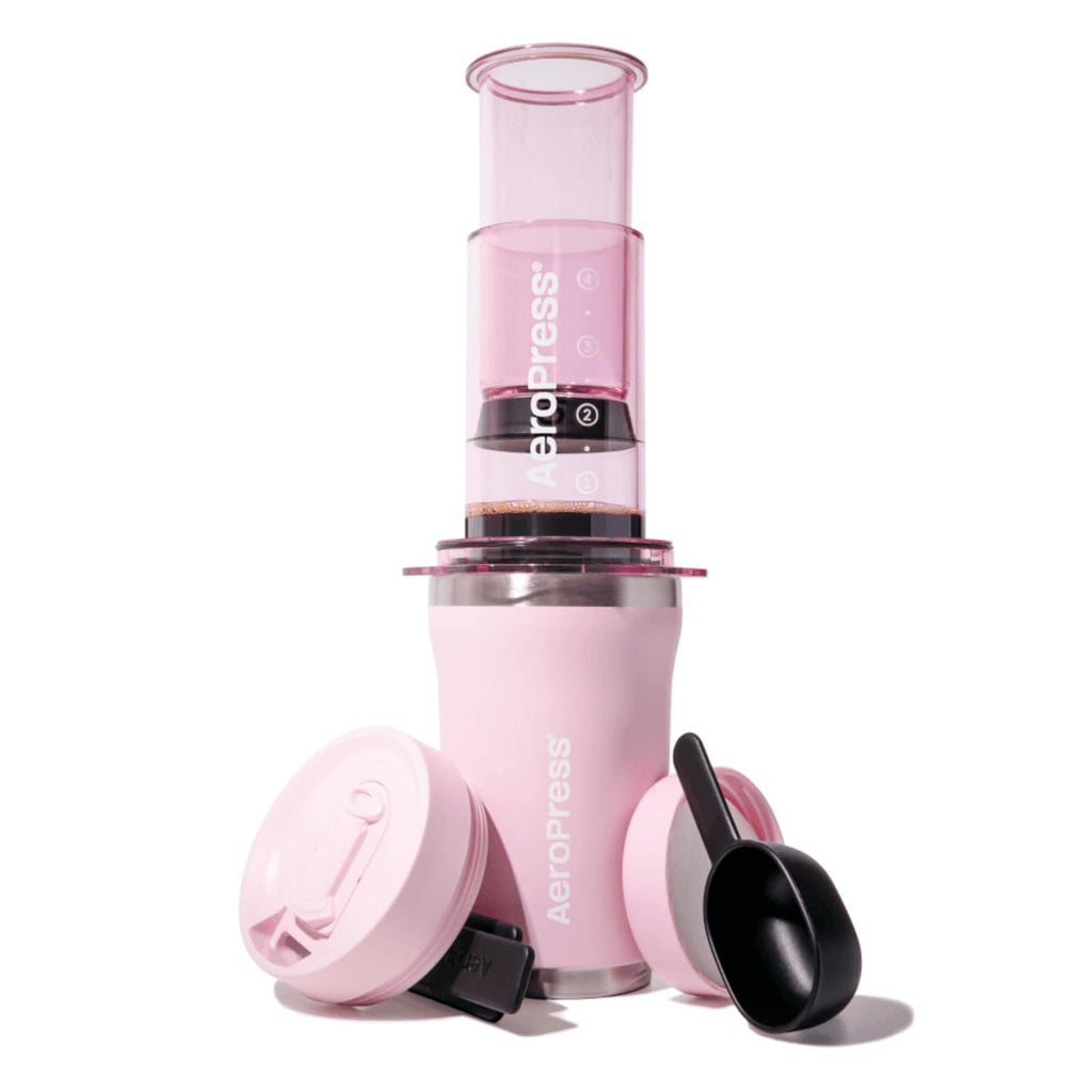 AeroPress Go, Extra Small Portable Coffee Maker Kit, Travel, Hiking & Camping, All-in-One French Press, Pour-Over & Espresso Style Manual Brewer, 2 Min Brew Makes a Less Bitter, More Flavorful Cup