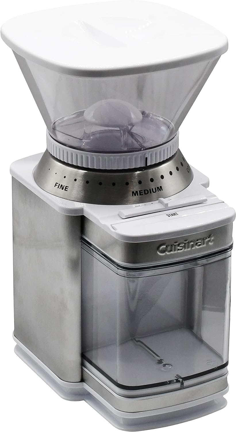 Cuisinart Coffee Grinder, Electric One-Touch Automatic Burr Coffee Grinder with 18-Position Grind Selector, Cup Size Selector for 4 – 18 Cups, DBM-8P1, Black Stainless