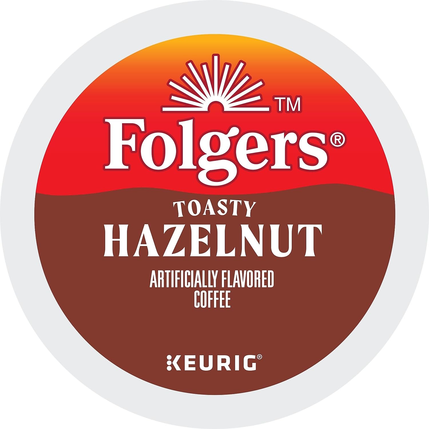 Folgers French Vanilla Artificially Flavored Coffee, Keurig K-Cup pods, 10 Count Box (Pack of 6)