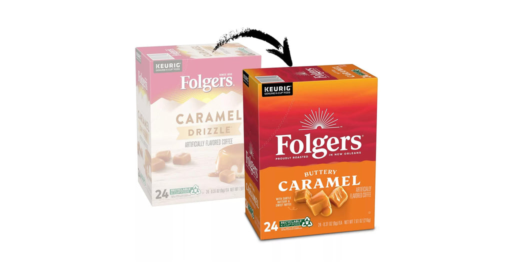 Folgers French Vanilla Artificially Flavored Coffee, Keurig K-Cup pods, 10 Count Box (Pack of 6)