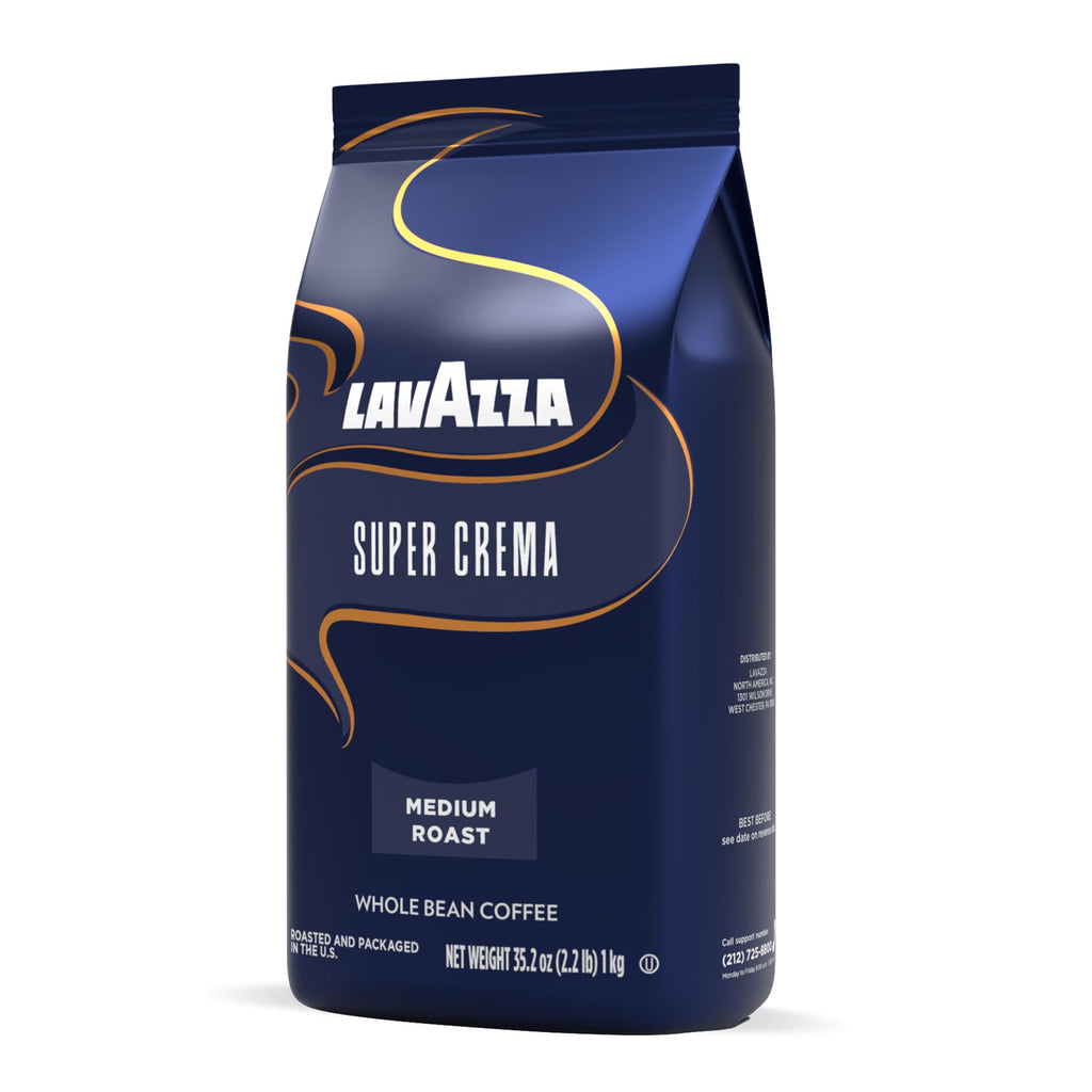 Lavazza Espresso Whole Bean Coffee, Medium Roast, 100% Arabica, 2.2 lb Bag (Pack of 1)