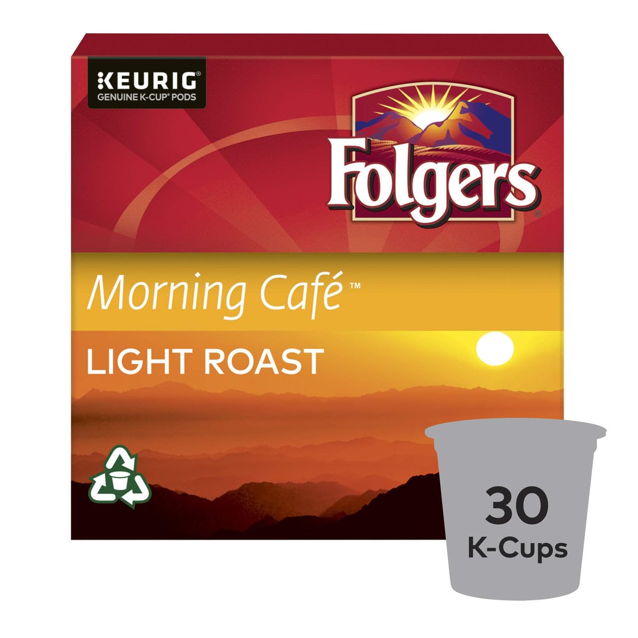Folgers Black Silk, Dark Roast Coffee, Keurig K-Cup Pods, 12-Count Boxes (Pack of 6)