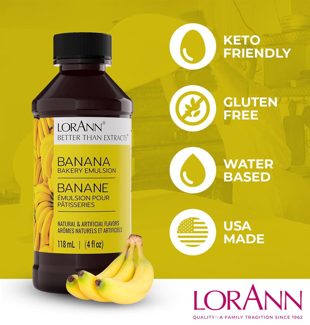 LorAnn Oils Coffee Bakery Emulsion: True Essence, Ideal for Boosting Fruit Tones in Cakes, Cookies & Desserts, Gluten-Free, Keto-Friendly, Extract Substitute Essential for Your Kitchen, 4 Oz