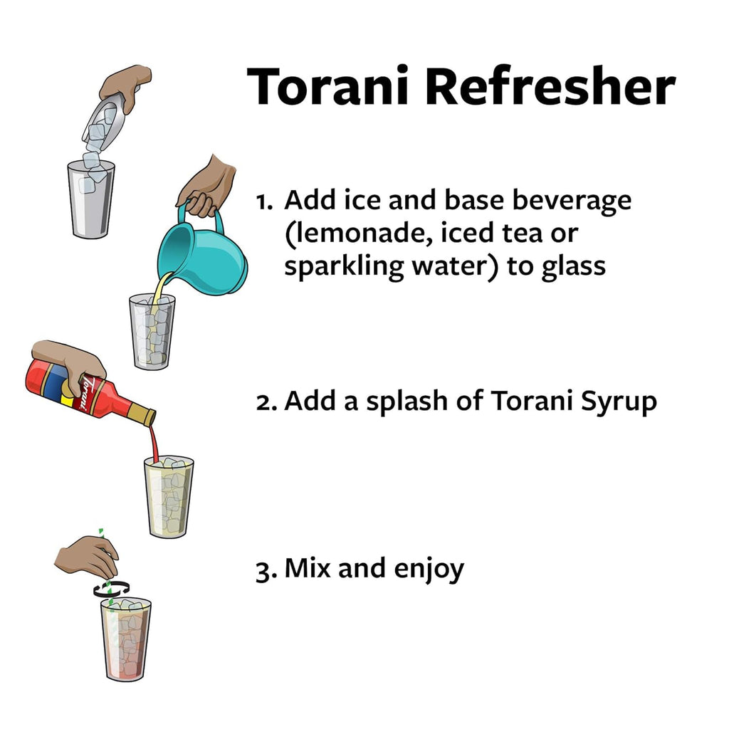 Torani Variety Pack Caramel, French Vanilla, Vanilla & Hazelnut, 25.4 Ounces (Pack of 4)