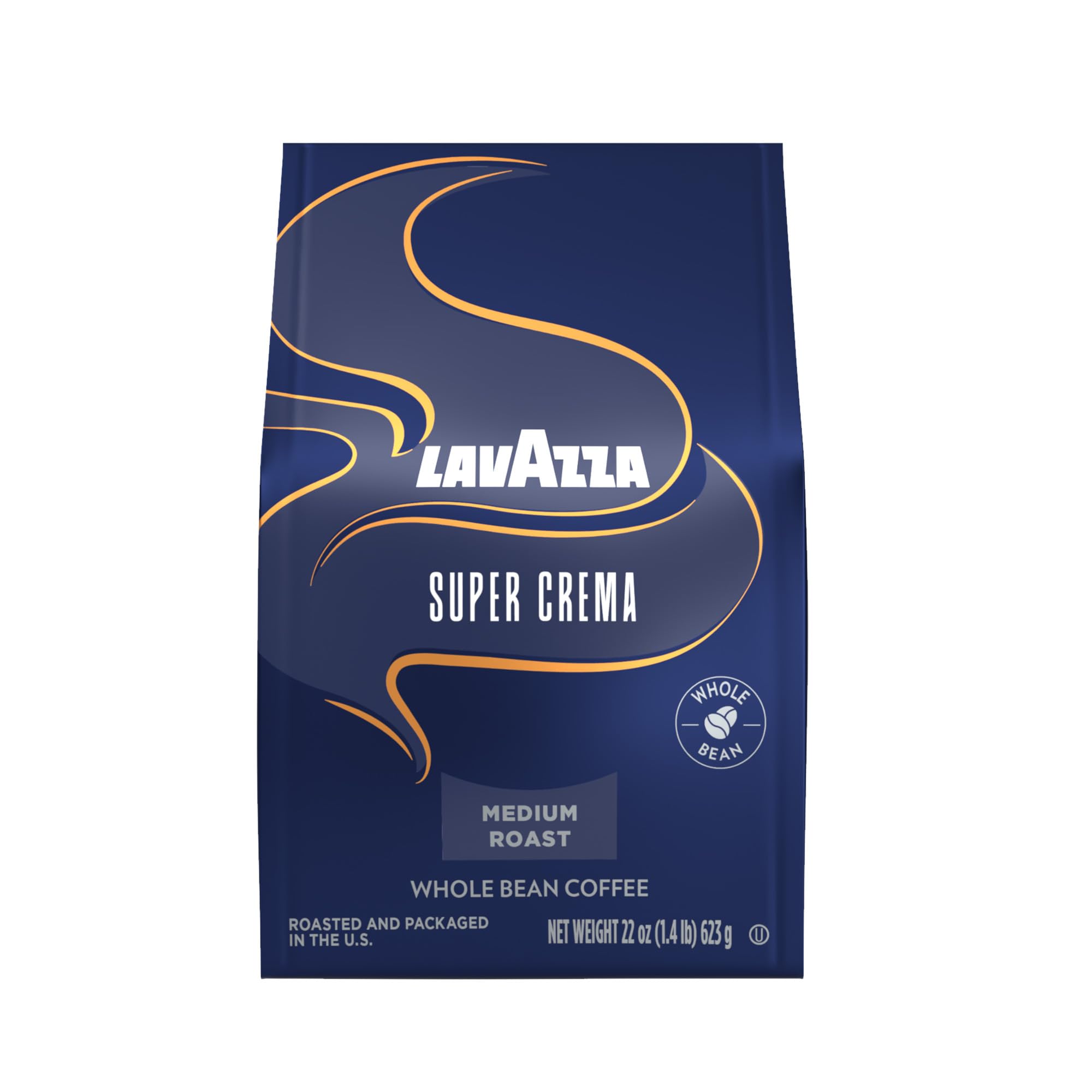 Lavazza Espresso Whole Bean Coffee, Medium Roast, 100% Arabica, 2.2 lb Bag (Pack of 1)