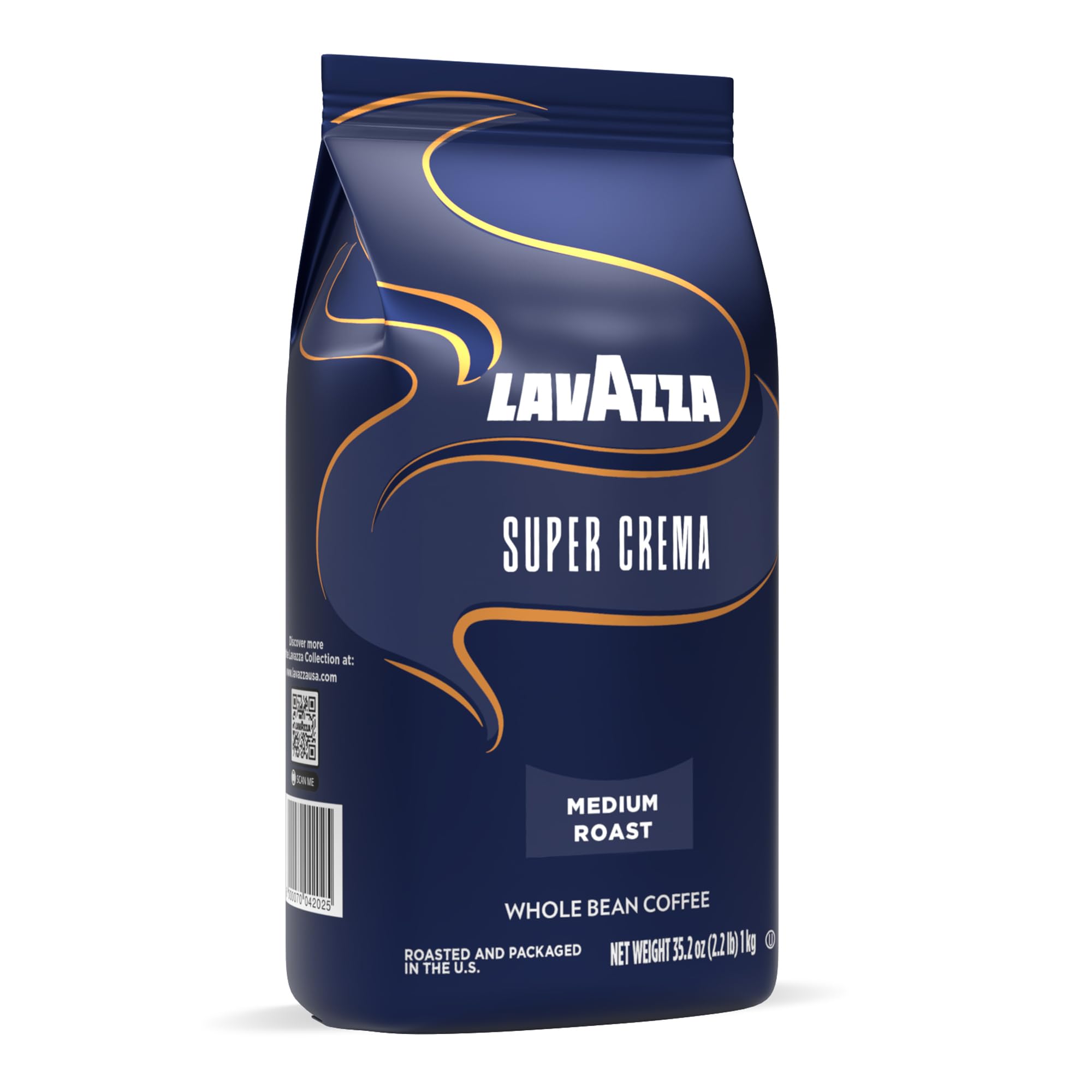 Lavazza Espresso Whole Bean Coffee, Medium Roast, 100% Arabica, 2.2 lb Bag (Pack of 1)