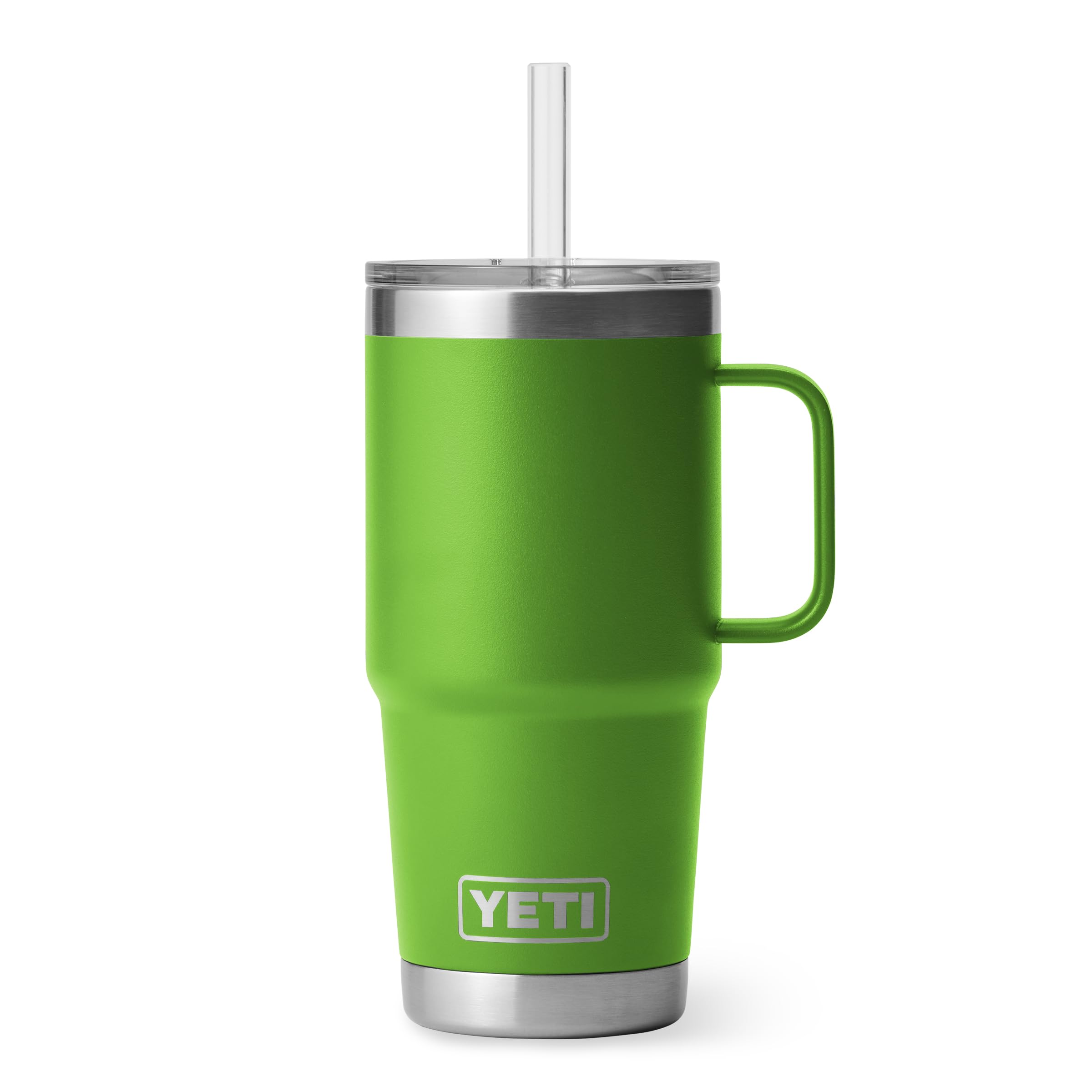 YETI Rambler 35 oz Tumbler with Handle and Straw Lid, Travel Mug Water Tumbler, Vacuum Insulated Cup with Handle, Stainless Steel, Moon Dust - Textured