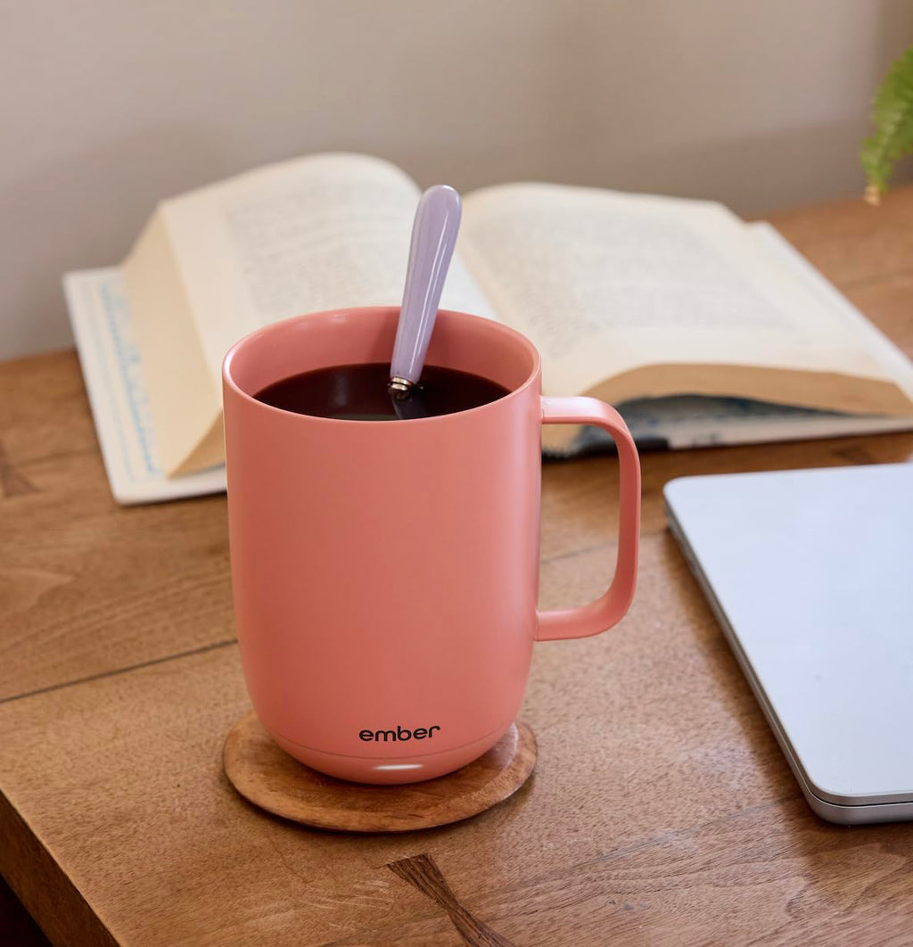 Ember Temperature Control Smart Mug 2, 14 Oz, App-Controlled Heated Coffee Mug with 80 Min Battery Life and Improved Design, Black