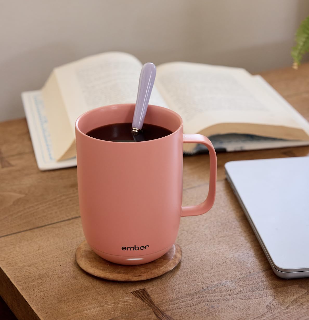 Ember Temperature Control Smart Mug 2, 14 Oz, App-Controlled Heated Coffee Mug with 80 Min Battery Life and Improved Design, Black