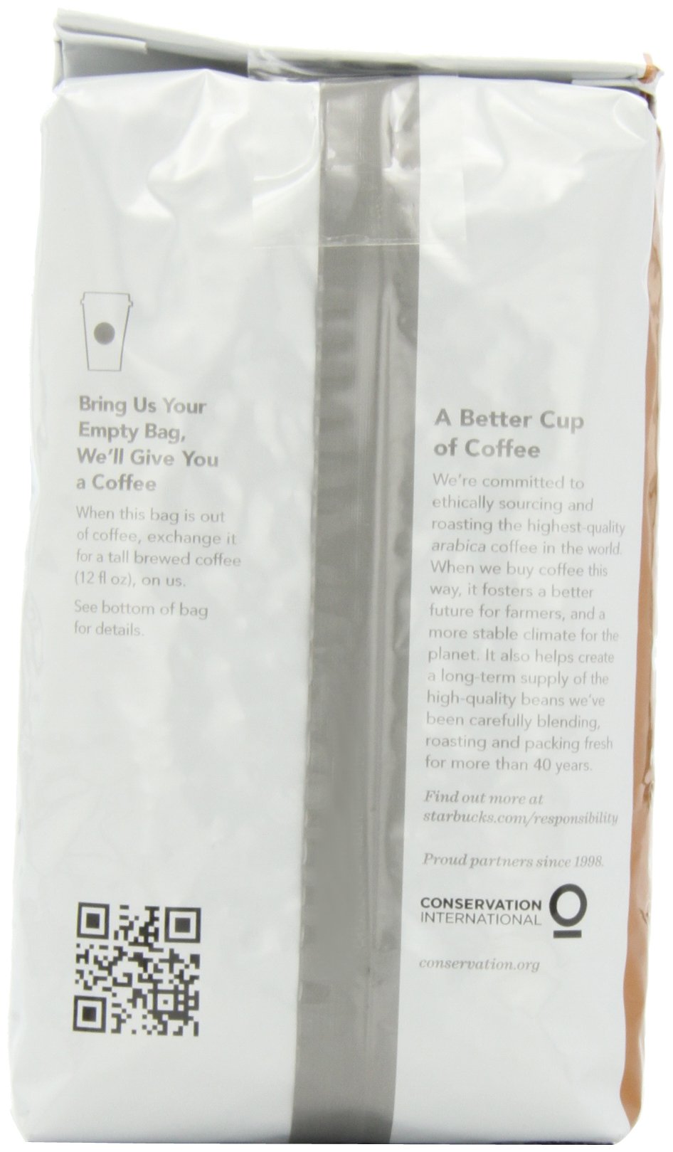Starbucks Whole Coffee Beans, Medium Roast Hot or Iced Coffee, Pike Place Roast, 28 oz