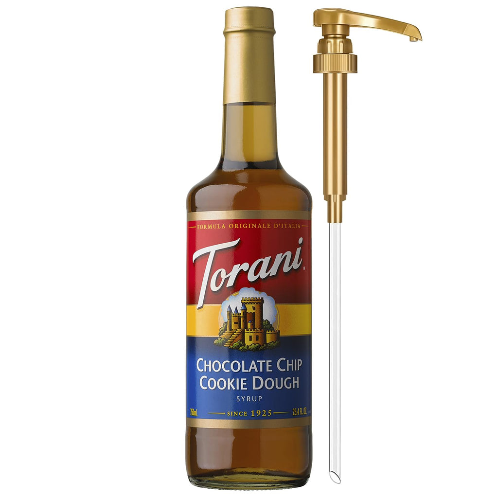 Torani Coffee Syrup, Vanilla Flavored Syrup for Drinks, Pump Included, 25.4 Fl Oz