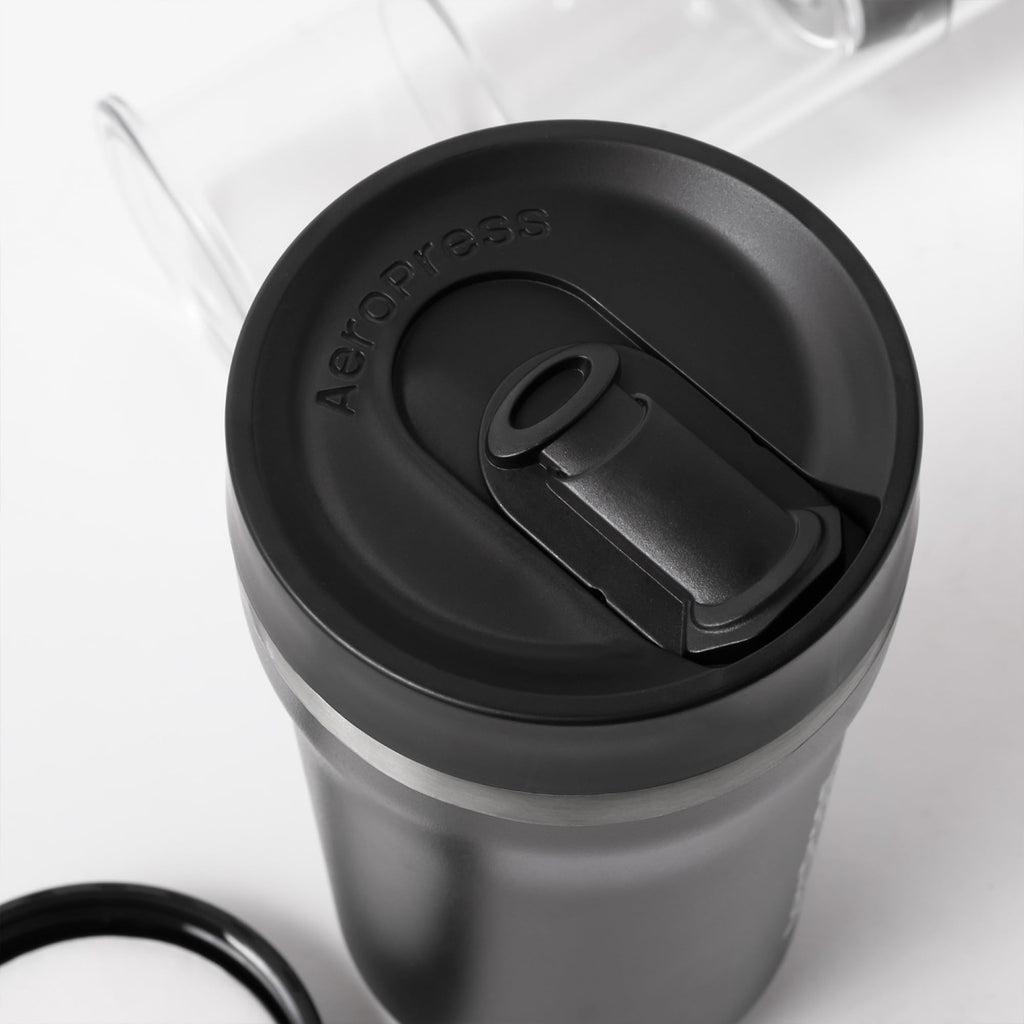 AeroPress Go, Extra Small Portable Coffee Maker Kit, Travel, Hiking & Camping, All-in-One French Press, Pour-Over & Espresso Style Manual Brewer, 2 Min Brew Makes a Less Bitter, More Flavorful Cup