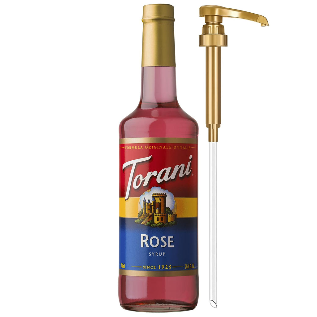 Torani Coffee Syrup, Vanilla Flavored Syrup for Drinks, Pump Included, 25.4 Fl Oz