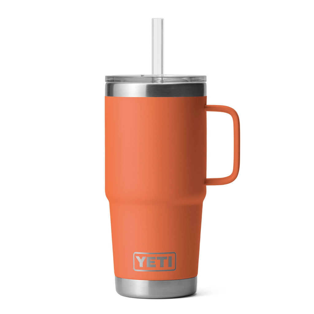 YETI Rambler 35 oz Tumbler with Handle and Straw Lid, Travel Mug Water Tumbler, Vacuum Insulated Cup with Handle, Stainless Steel, Moon Dust - Textured