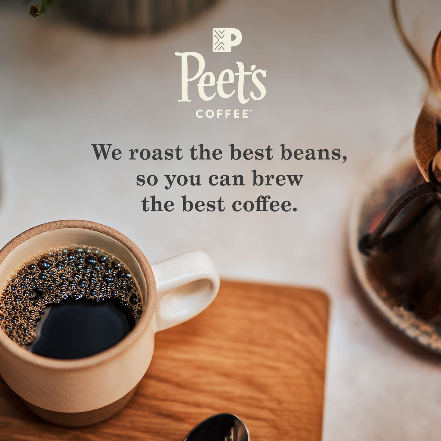 Peet's Coffee, Dark Roast Whole Bean Coffee, 100% Arabica Coffee - Major Dickason's Blend 18 Ounce Bag