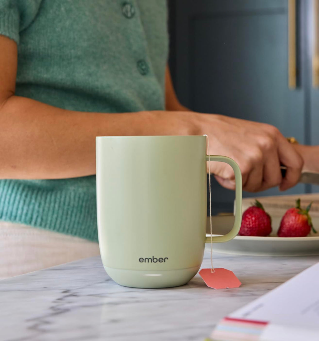 Ember Temperature Control Smart Mug 2, 14 Oz, App-Controlled Heated Coffee Mug with 80 Min Battery Life and Improved Design, Black