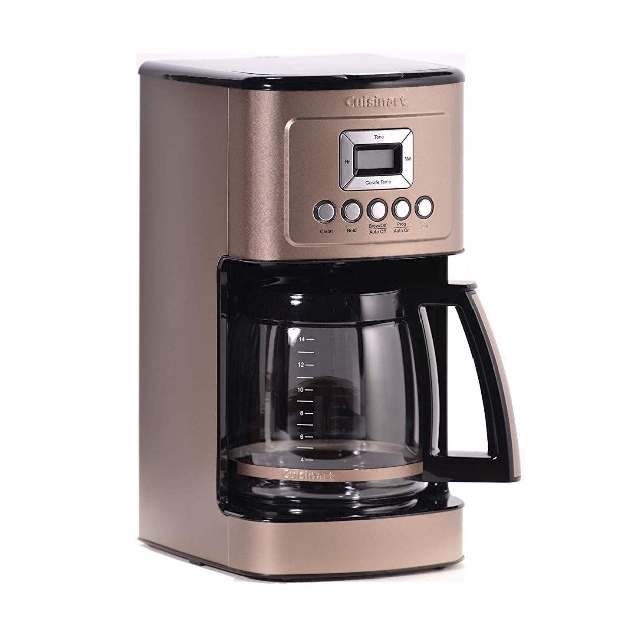 Cuisinart 14-Cup Coffee Maker, Programmable PerfecTemp Glass Carafe Coffee Machine with 1-4 Cup Setting, Brew Strength Control and Pause, Stainless Steel, DCC-3200NAS