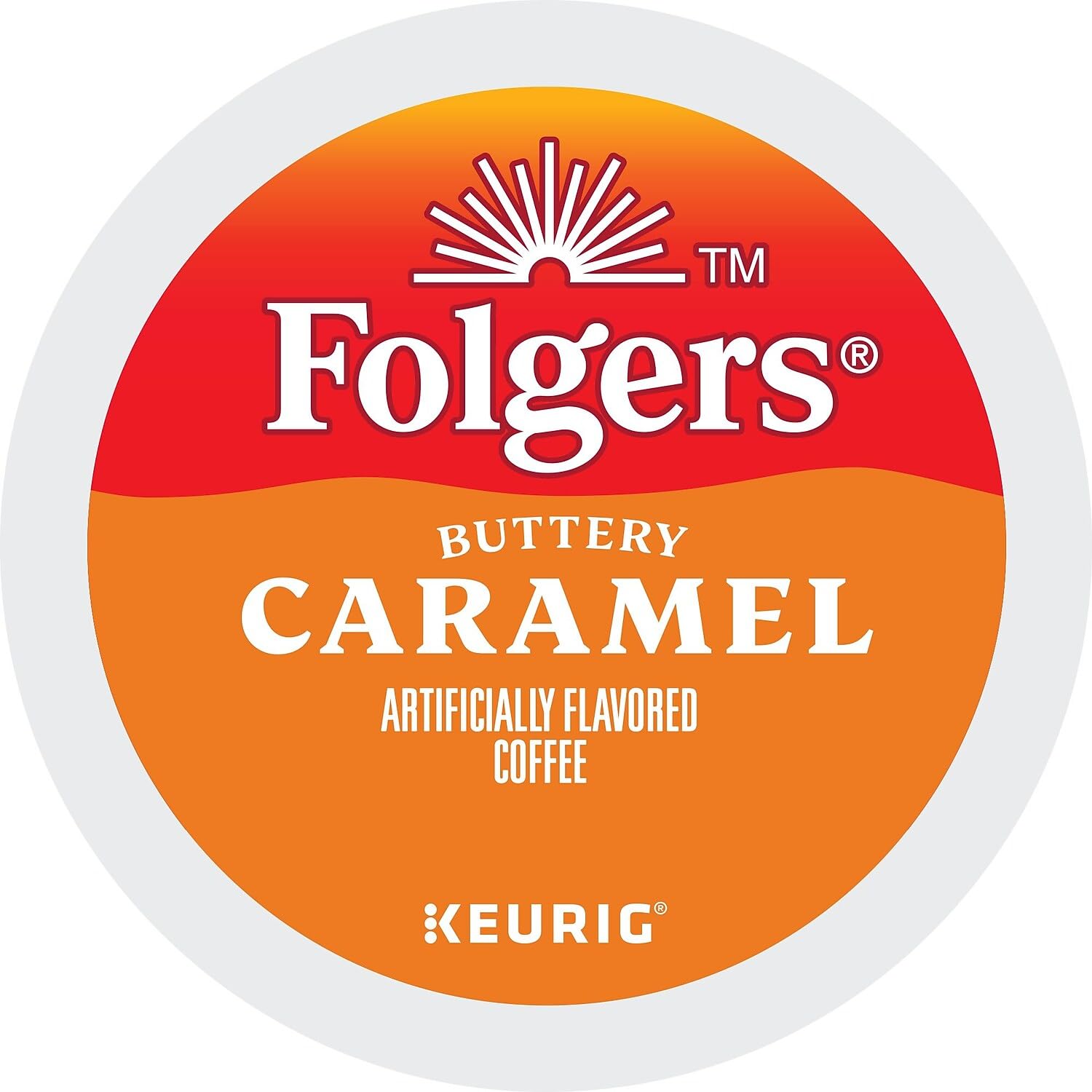 Folgers French Vanilla Artificially Flavored Coffee, Keurig K-Cup pods, 10 Count Box (Pack of 6)