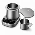 LAYBIRD MagAttach 3-in-1 Coffee Scale with Timer – Precision Espresso & Pour Over Scale with Flow Rate and Brew Ratio Display, Includes Magnetic Dosing Cup and Extension Platform Brewing Accessories