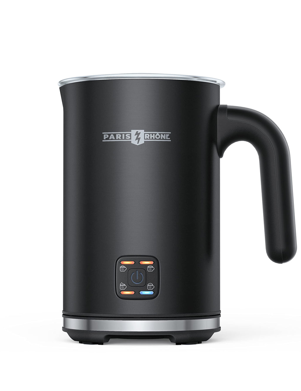 Electric Milk Frother, Paris Rhône 4-in-1 Milk Steamer and Frother, Hot & Cold Foam Milk Warmer with Temperature Control, Auto Shut-Off Frothers for Coffee, Latte,Macchiato, Cappuccino