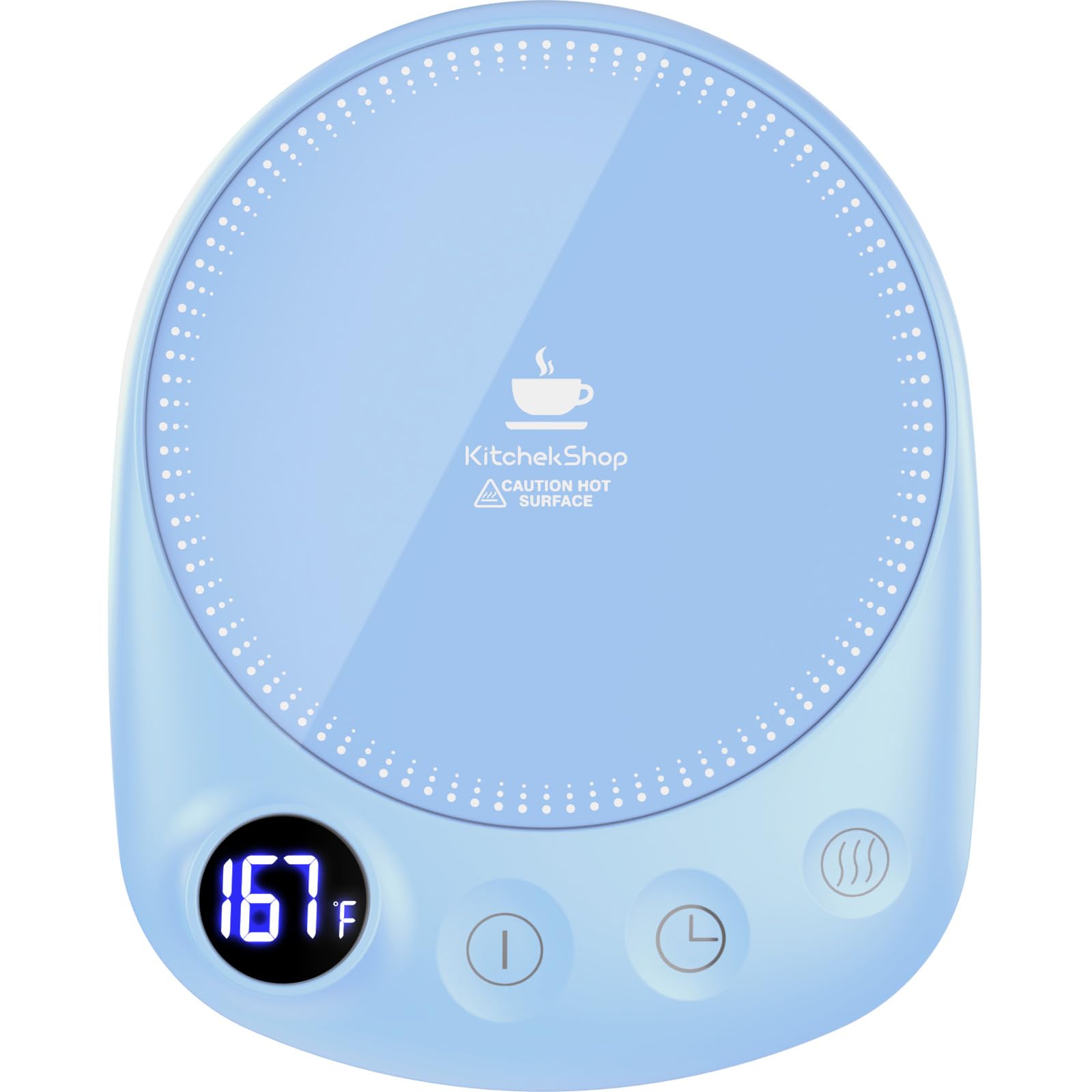 Coffee Mug Warmer - Fastest Heating & Highest Temperature, Coffee Cup Warmer for Desk Auto Shut Off, 4 Temp Settings & 1-12H Timer, Smart Electric Beverage Warmer for Coffee, Tea (Black)