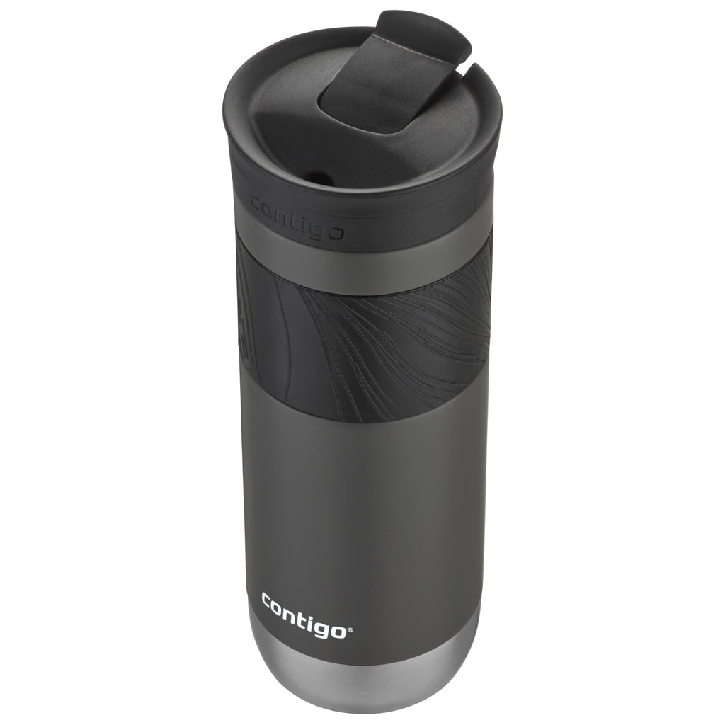 Contigo Byron Vacuum-Insulated Stainless Steel Travel Mug with Leak-Proof Lid Reusable Coffee Mug or Water Bottle BPA-Free 16oz Licorice Keeps Beverages Hot for 6 Hours or Cold for 12 Hours