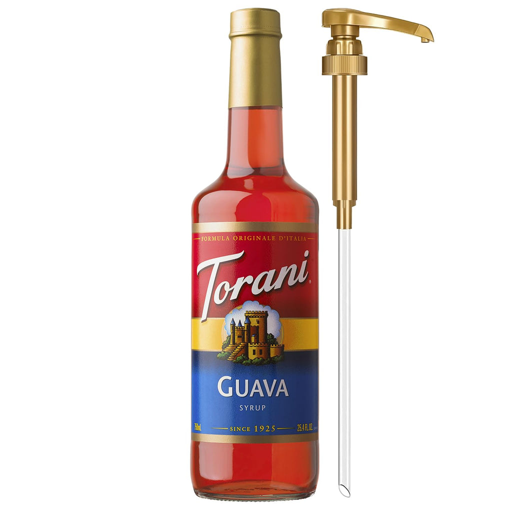 Torani Coffee Syrup, Vanilla Flavored Syrup for Drinks, Pump Included, 25.4 Fl Oz