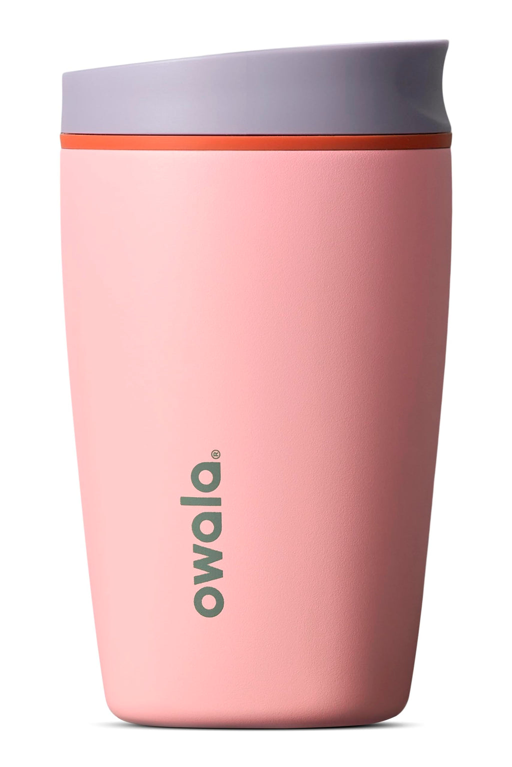 Owala SmoothSip Slider Insulated Stainless Steel Coffee Tumbler, Reusable Iced Coffee Cup, Hot Coffee Travel Mug, BPA Free 12 oz, Vanilla Bean