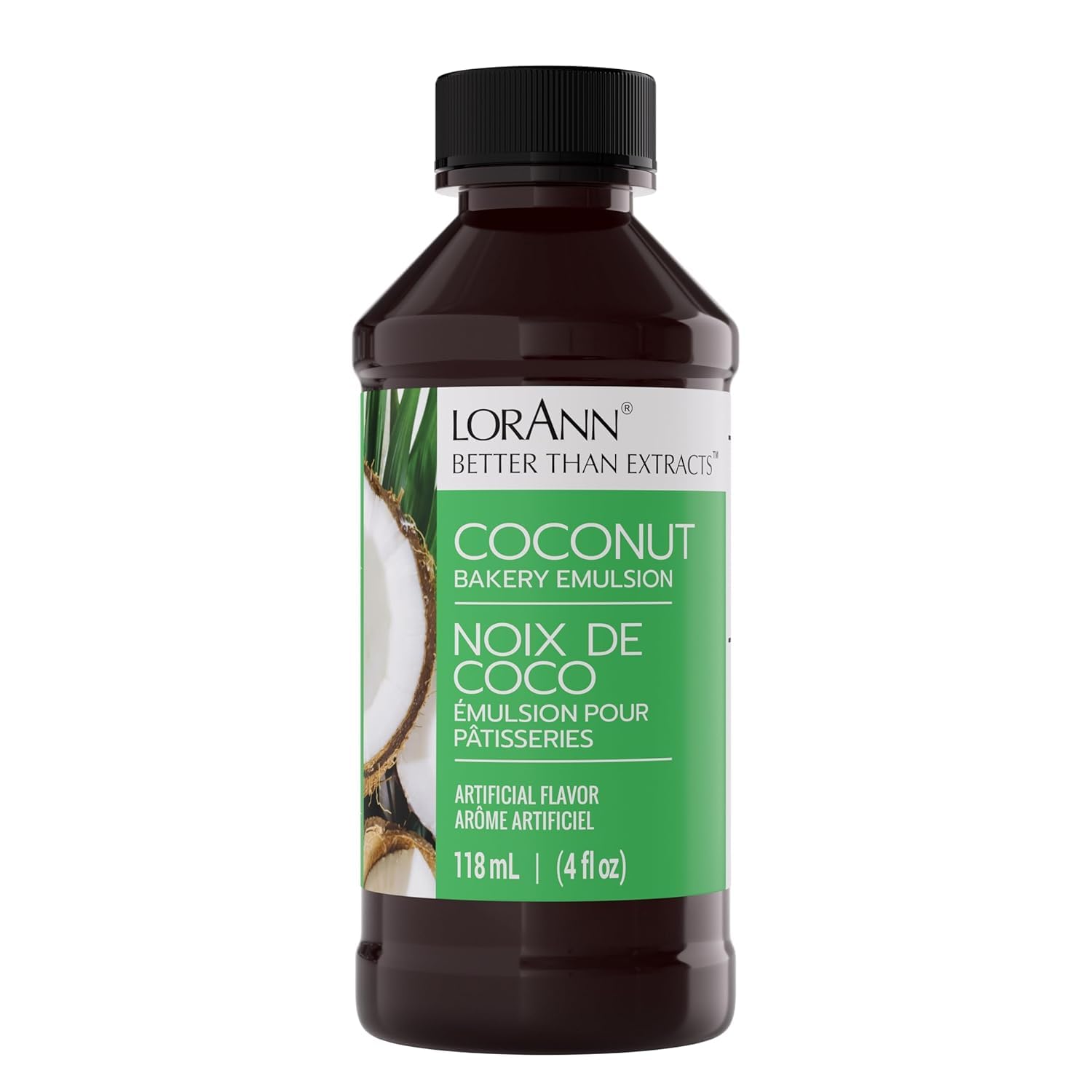 LorAnn Oils Coffee Bakery Emulsion: True Essence, Ideal for Boosting Fruit Tones in Cakes, Cookies & Desserts, Gluten-Free, Keto-Friendly, Extract Substitute Essential for Your Kitchen, 4 Oz