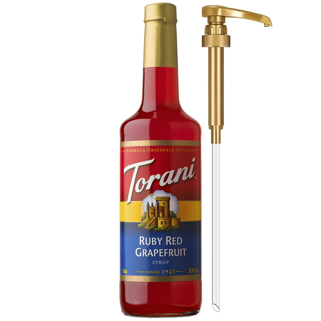 Torani Coffee Syrup, Vanilla Flavored Syrup for Drinks, Pump Included, 25.4 Fl Oz