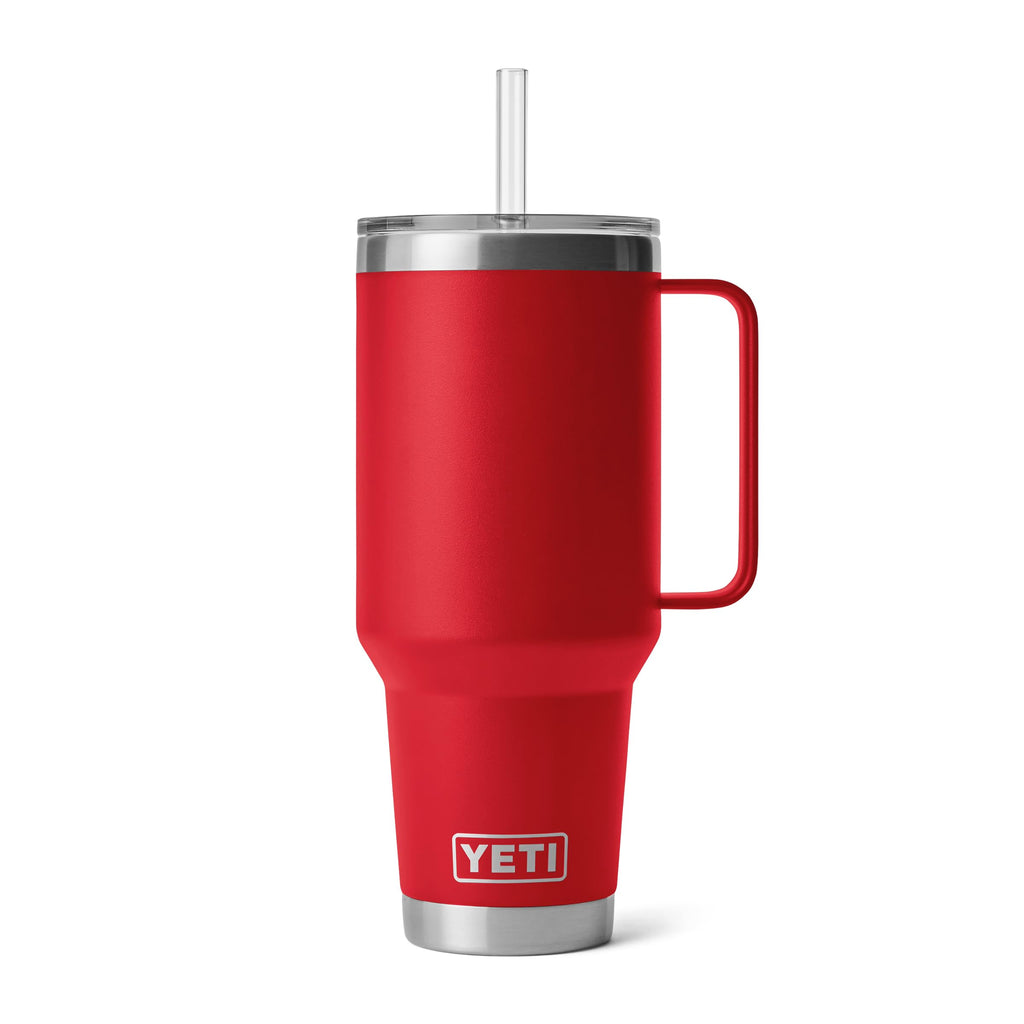 YETI Rambler 35 oz Tumbler with Handle and Straw Lid, Travel Mug Water Tumbler, Vacuum Insulated Cup with Handle, Stainless Steel, Moon Dust - Textured