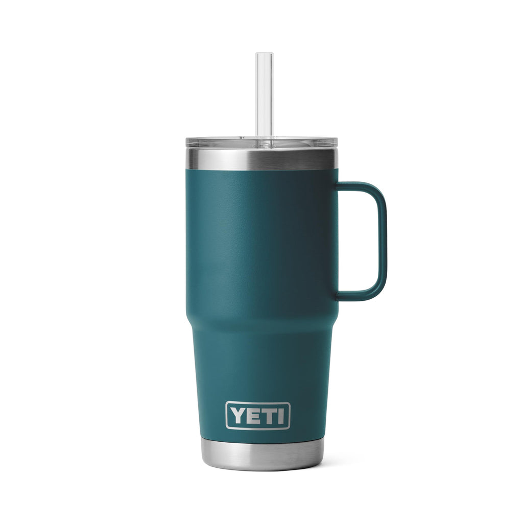 YETI Rambler 35 oz Tumbler with Handle and Straw Lid, Travel Mug Water Tumbler, Vacuum Insulated Cup with Handle, Stainless Steel, Moon Dust - Textured